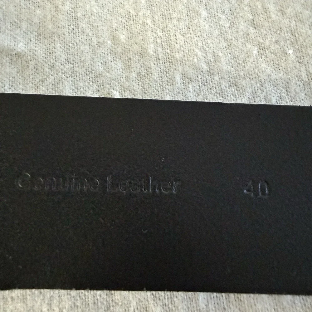 Carhartt Belt Genuine Leather Black Men's Size 40 'EUC'